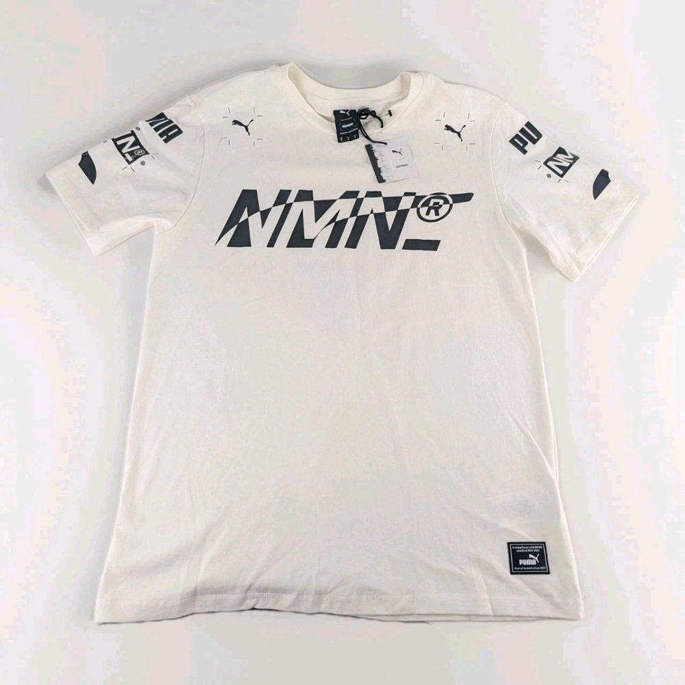 PUMA x NEMEN Elevated Tee Small White Short Sleeve Graphic T-Shirt NWT